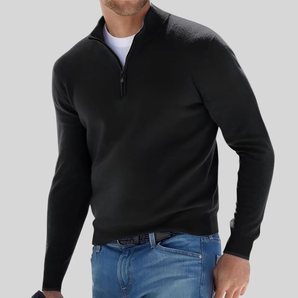 Relenzo - Minto Quarter Zip-Up Sweater