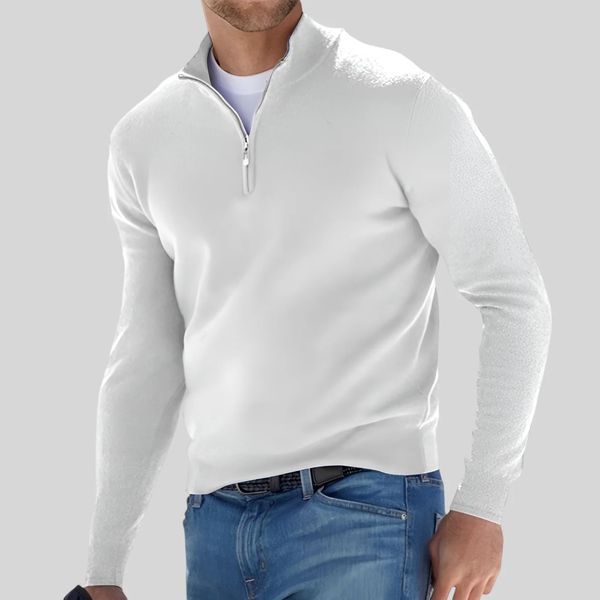 Relenzo - Minto Quarter Zip-Up Sweater