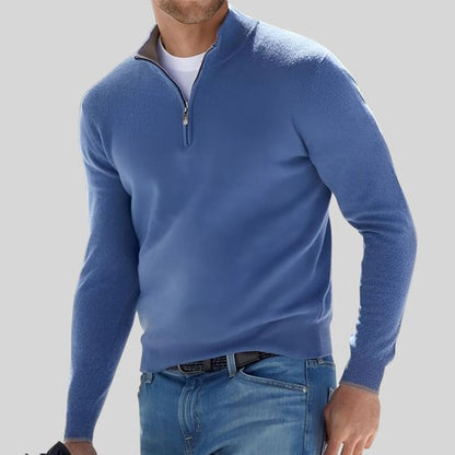 Relenzo - Minto Quarter Zip-Up Sweater